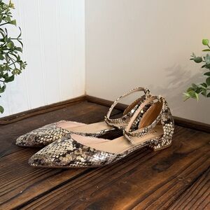 Ballerette Roma Snakeskin Patterned Women's Ballet Flats